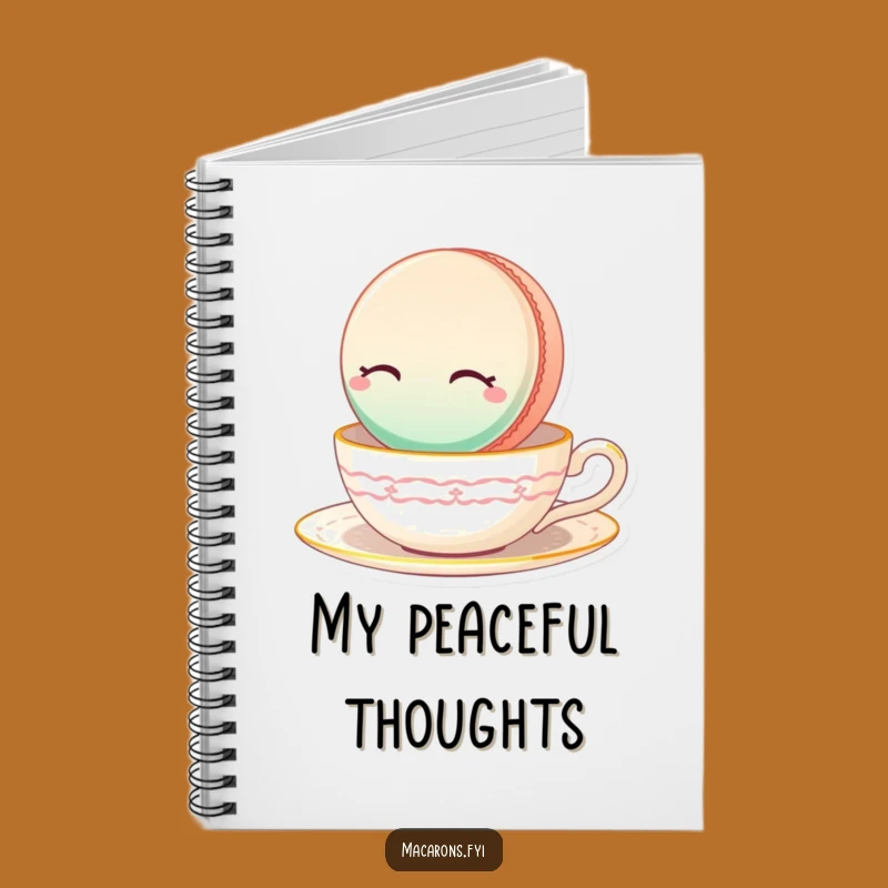 Funny Floating Macaron Notebook: Jot Down Peaceful Thoughts, Lovely Funny Gift