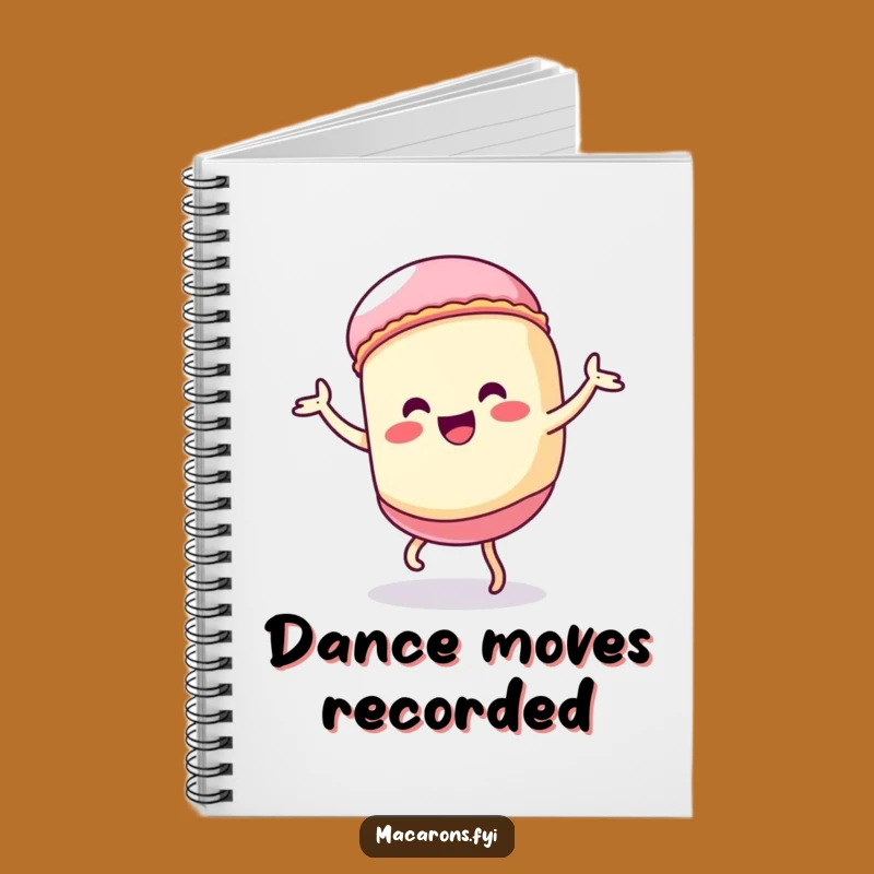 Funny Kawaii Macaron Dance Notebook: Silly Character Journal Gift