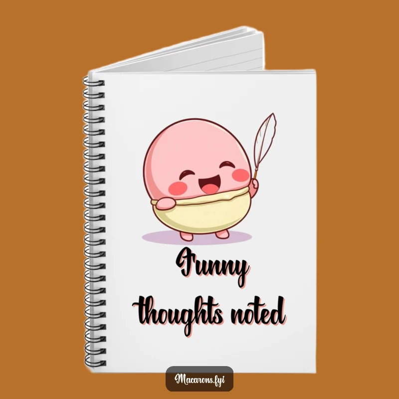 Funny Kawaii Macaron Tickle Notebook: Laughing Character Journal Gift