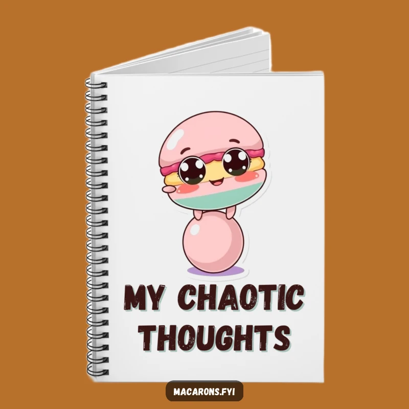Funny Macaron Balance Notebook: Jot Down Thoughts with Comedic Precision