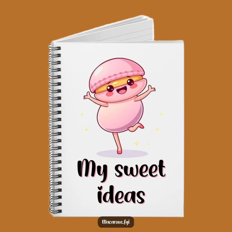 Funny Macaron Cartwheel Notebook: Jot Down Ideas with Sweet Flair, Perfect Funny Gift!