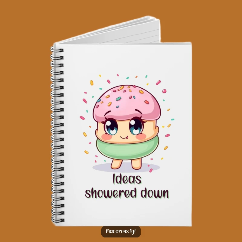 Funny Macaron Confetti Notebook: Jot Down Ideas with Sweet, Cheerful Flair