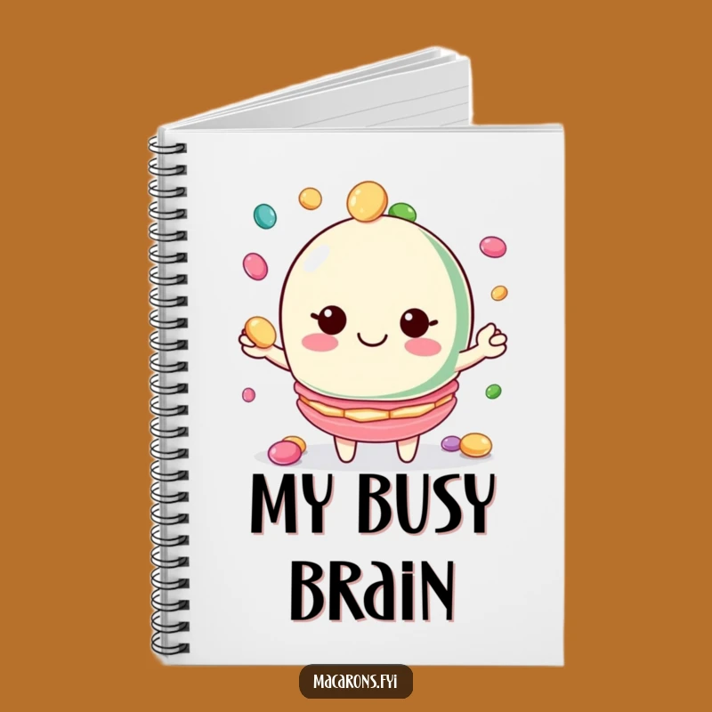 Funny Macaron Juggler Notebook: Jot Down Fun Ideas with this Funny Treat