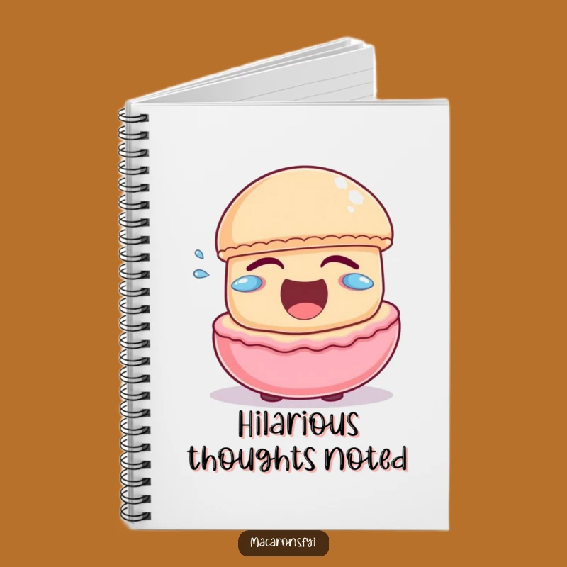 Funny Macaron Laughing Notebook: Joyful Character Journal