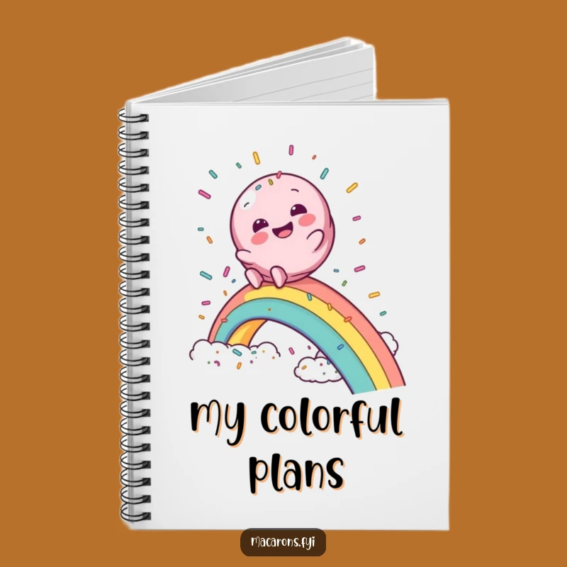 Funny Macaron Rainbow Slide Notebook: Jot Down Your Magical Ideas!