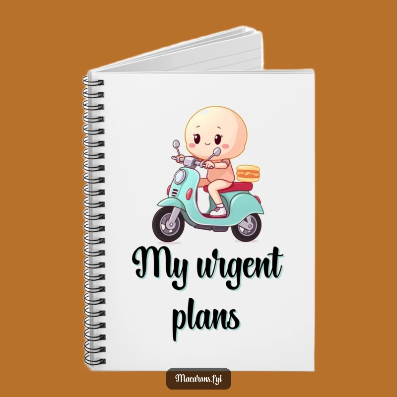 Funny Macaron Scooter Notebook: Zoom Through Your Notes with This Hilarious Journal