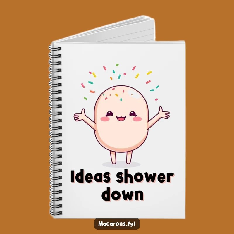 Funny Macaron Sprinkle Shower Notebook: Joyful Pastry's Sweet Journal Gift