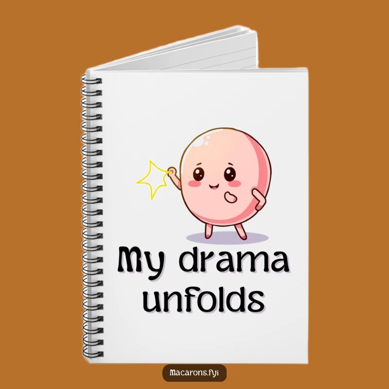Funny Macaron Star Notebook: Jot Down Dramatic Ideas with this Funny Treat
