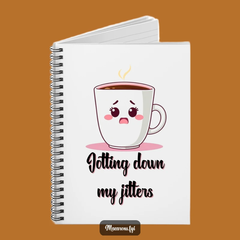 Funny Shocked Macaron Coffee Notebook: Capture Your Thoughts!