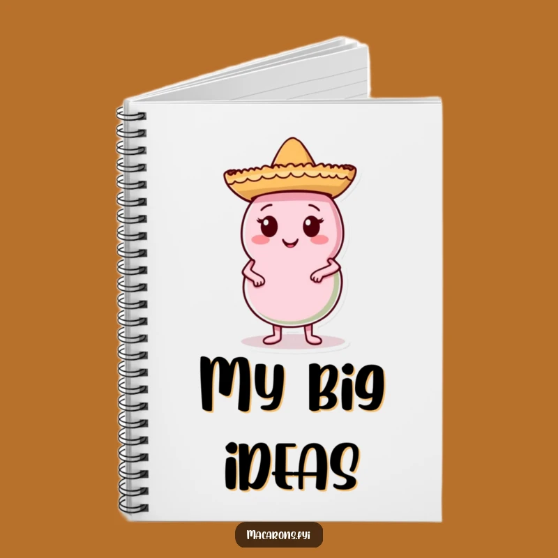 Funny Macaron Sombrero Notebook: Jot Down Ideas with Confidence, Gift!