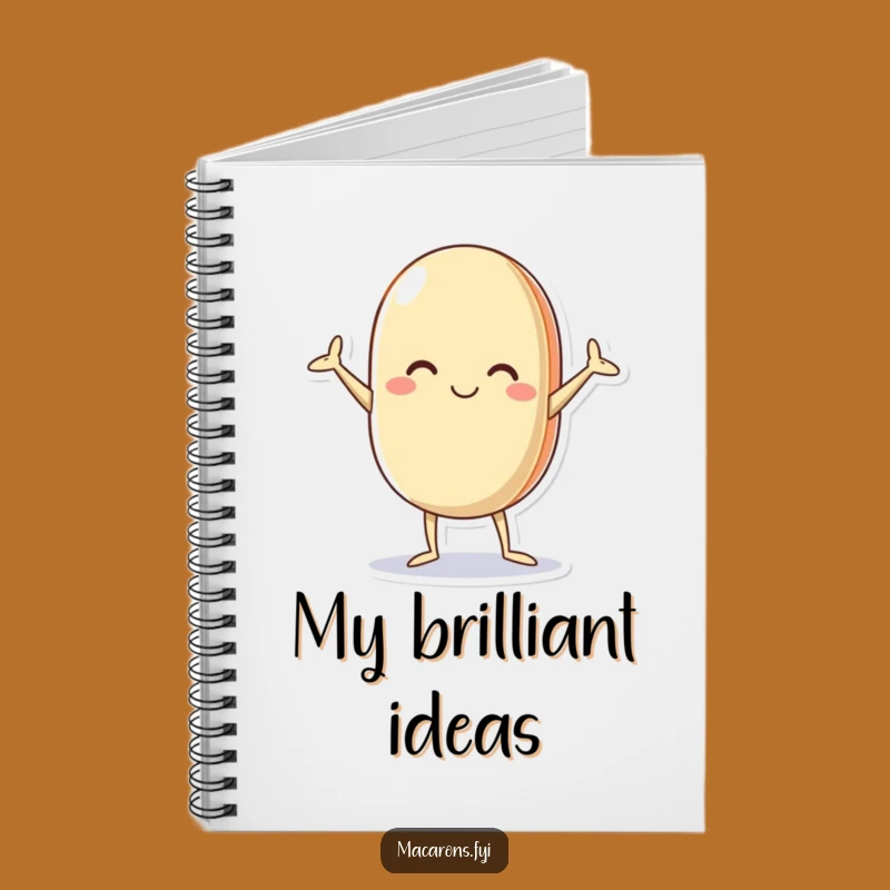 Funny Macaron Notebook: Jot Down Ideas with This Akimbo Character for Creative Fun Gift