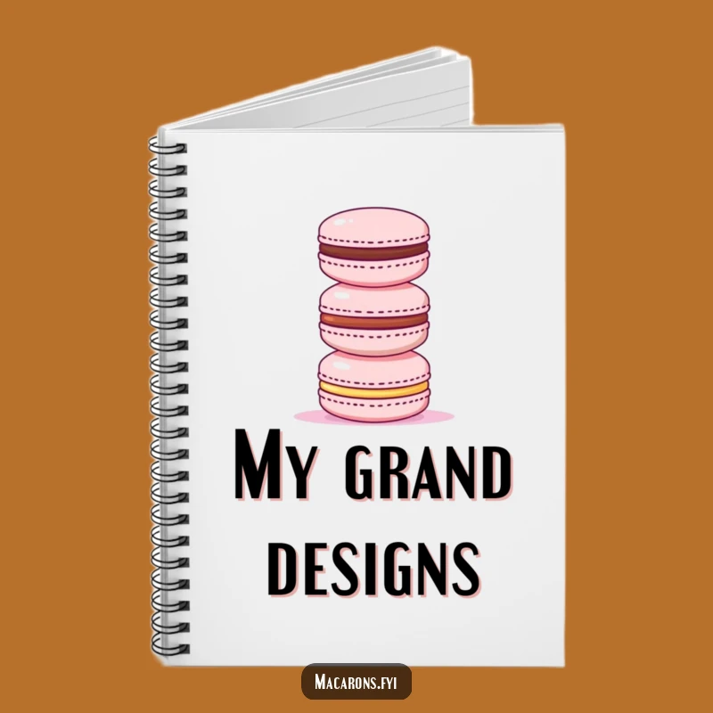 Funny Triumphant Macaron Tower Notebook - Plan Your Victories Gift