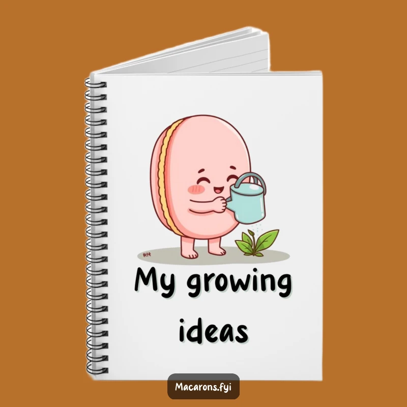Funny Nurturing Macaron Notebook: Ideas Taking Root, Encouraging Funny Gift