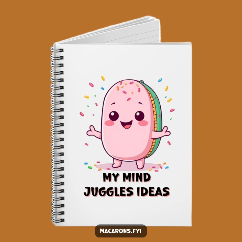Funny Kawaii Macaron Juggling Notebook: Jot Fun, Perfect Gift for Writers