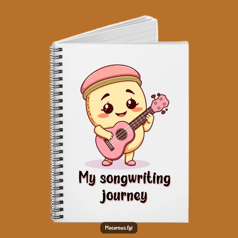 Funny Macaron Ukulele Notebook: Compose Your Thoughts with This Hilarious Journal