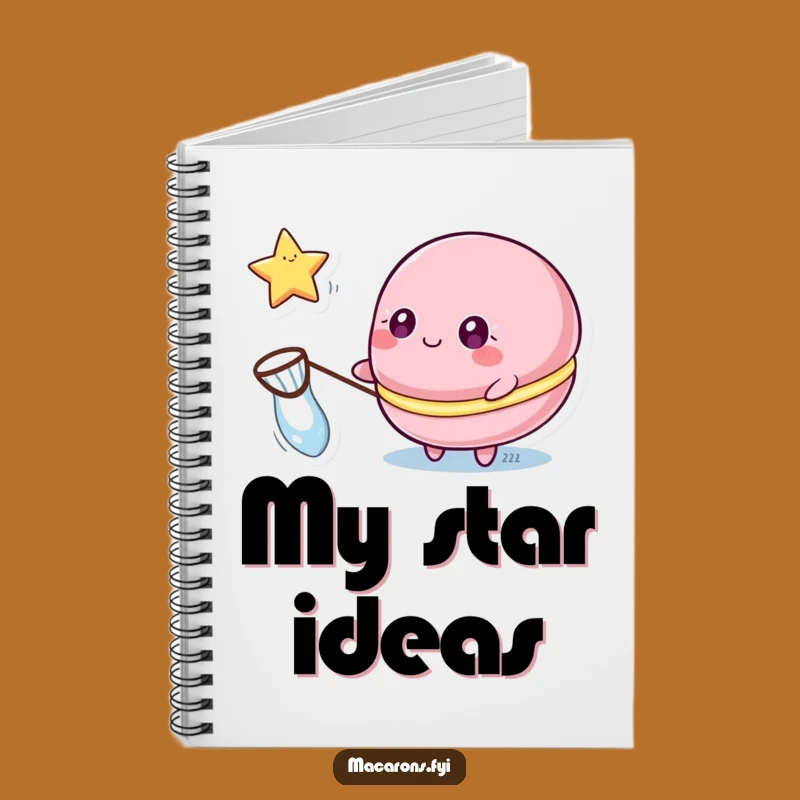 Funny Macaron Star Catcher Notebook: Jot Down Your Starry Ideas!