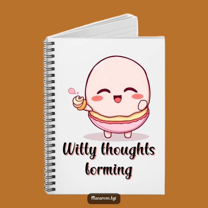 Funny Macaron Tickle Notebook - Jot Down Giggling Sweet Thoughts!