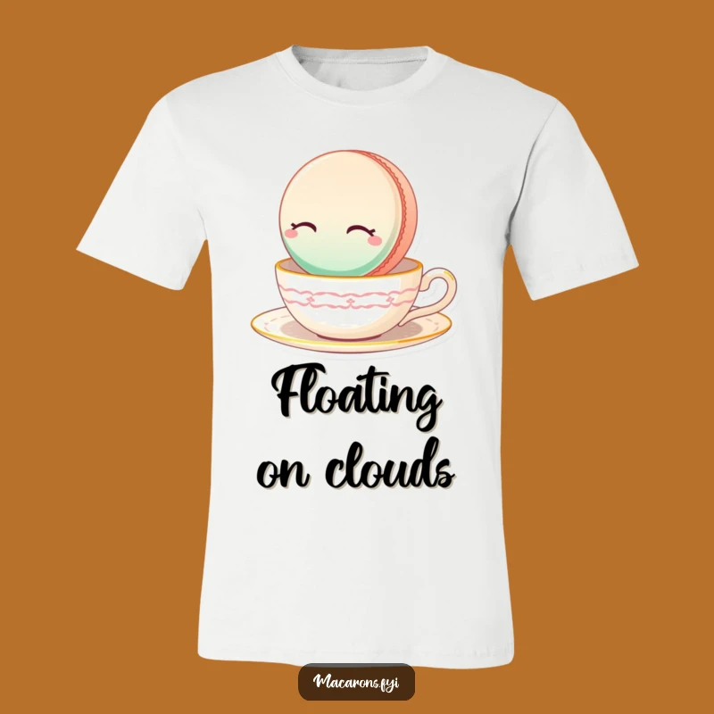 Funny Floating Macaron Tee: Sweet Serenity, Ultimate Relaxation Funny Gift