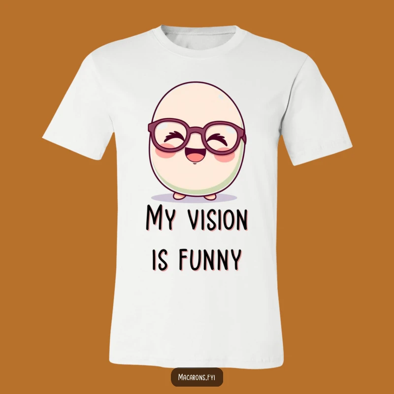 Funny Giggling Macaron T-Shirt: Wear Your Hilarious Joy
