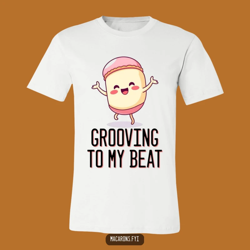 Funny Kawaii Macaron Dance T-Shirt: Silly Character Moves Perfect Gift
