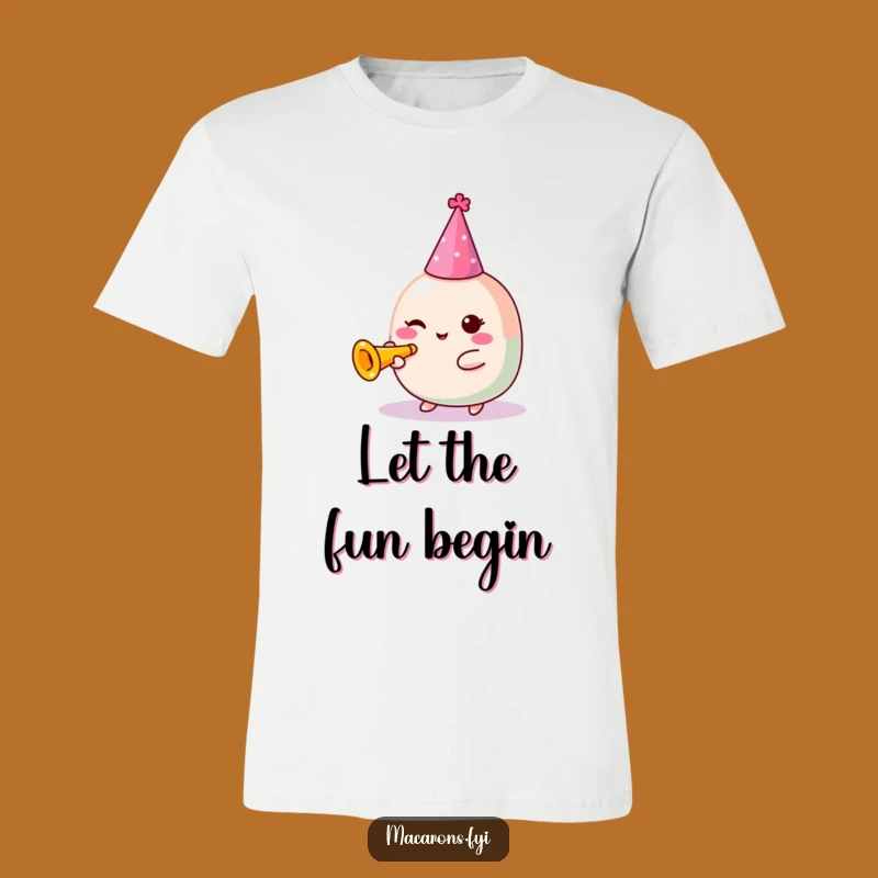 Funny Kawaii Macaron Party T-Shirt: Festive Fun, Great Gift for Celebrators