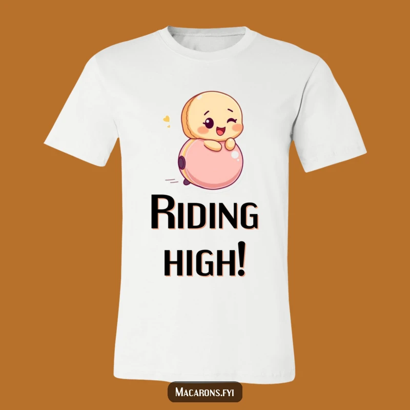 Funny Macaron Bouncing Ball T-Shirt: Wear Your Glee with a Cheeky Wink