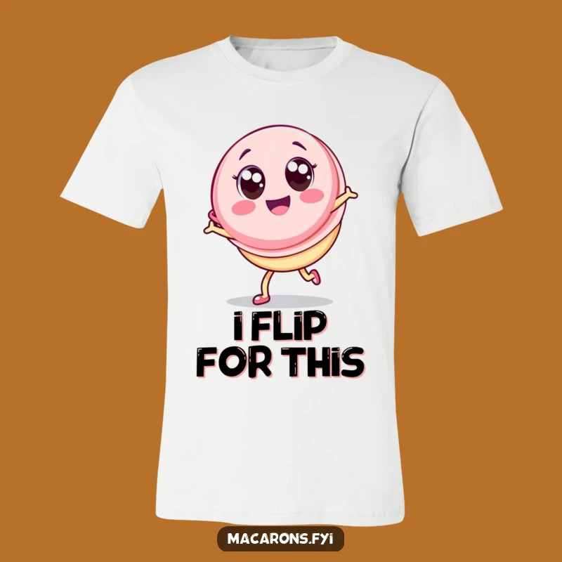 Funny Kawaii Macaron Cartwheel T-Shirt: Express Joy, Great Gift for Sweet Personalities