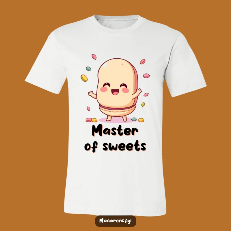 Funny Macaron Juggling Candy T-Shirt: Playful Dessert Tee, Ideal for Sweet Fun, Funny Gift!