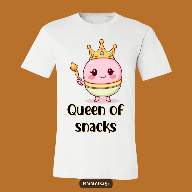 Funny Royal Macaron King T-Shirt - Wear Your Crown with Pride!