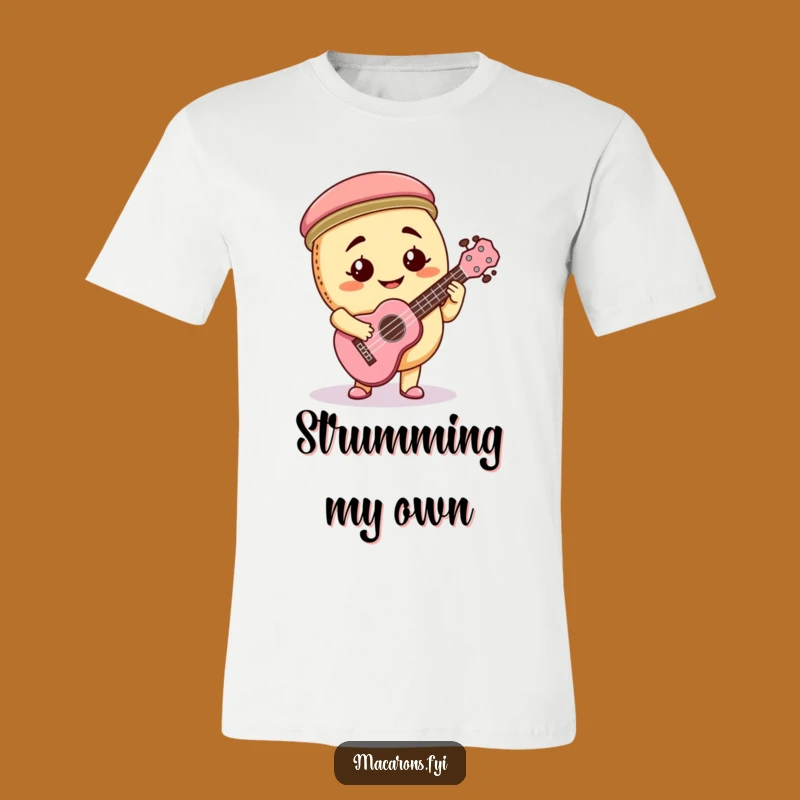 Funny Macaron Ukulele Tee: Wear Your Musical Joy with This Hilarious Shirt
