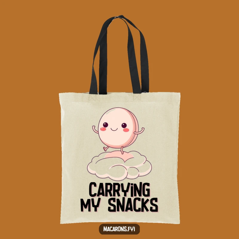 Funny Joyful Macaron Tote Bag - Carry Your Sweet Dreams Daily!