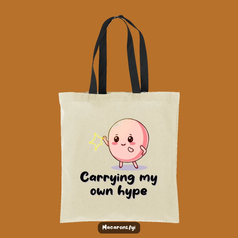 Funny Macaron Star Tote Bag: Carry Your Drama Gift Bag