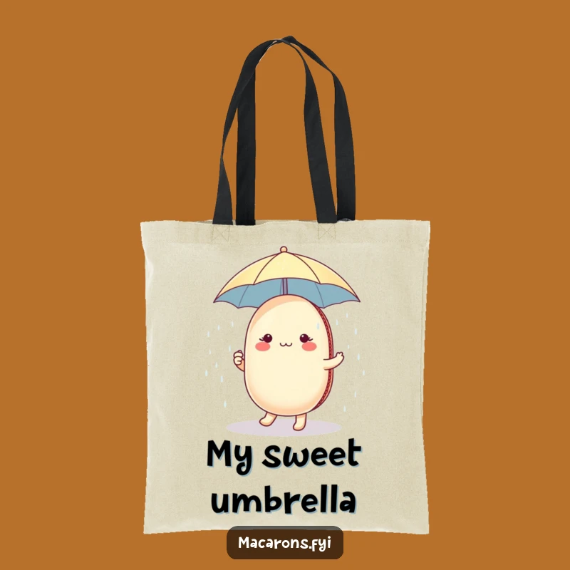 Funny Macaron Sugar Shower Tote Bag: Carry Your Day with Whimsical Sweetness