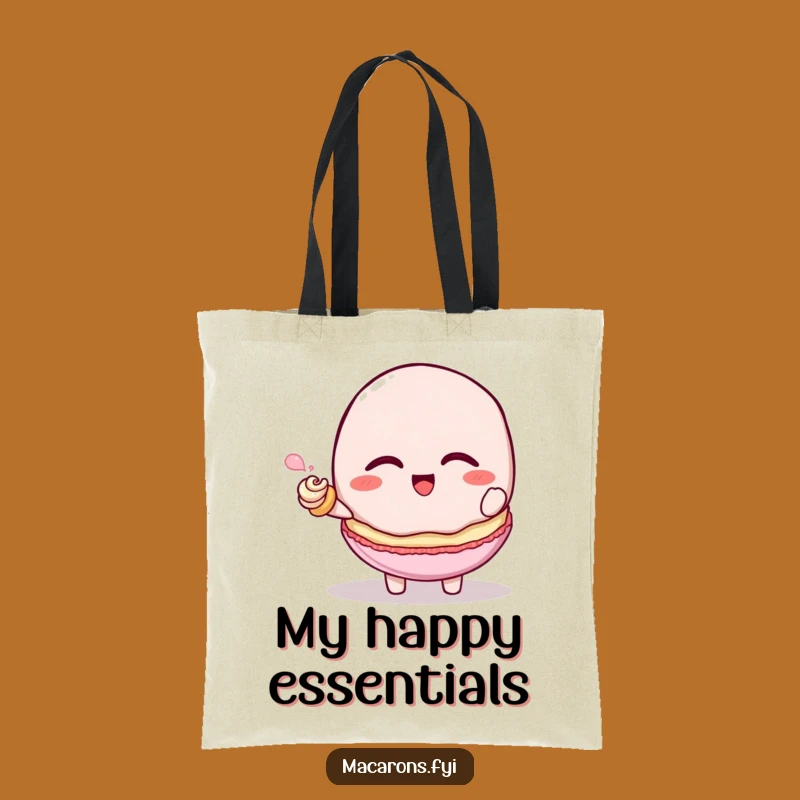 Funny Macaron Tickle Tote Bag - Carry Your Giggles in Style!