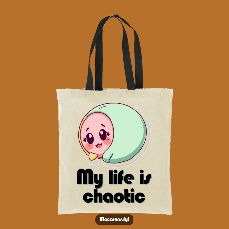 Funny Macaron Tumbling Tote Bag: Carry Your Surprise with this Hilarious Macaron Bag