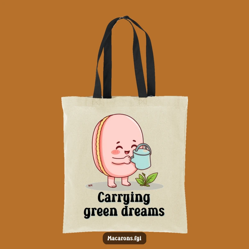 Funny Nurturing Macaron Tote Bag: Carry Your Growth, Practical Funny Gift