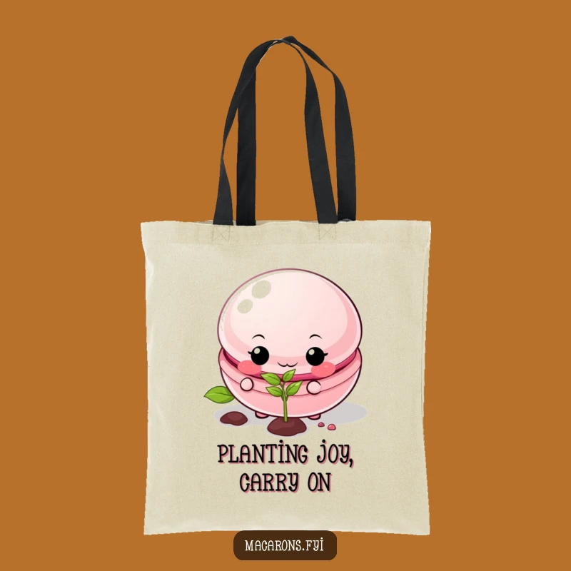 Funny Macaron Gardener Tote Bag: Stylish Mischief Planting Gift Bag